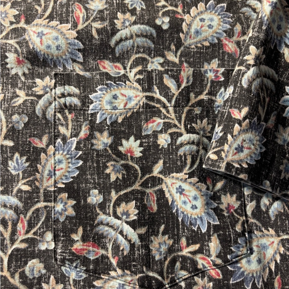 Reyn Spooner Floral Button Down Shirt - Black and White - Picture 3 of 9